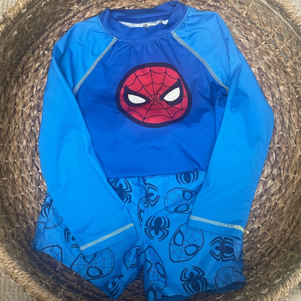 Kids Blue Spider-Man 2-pice Swim Set